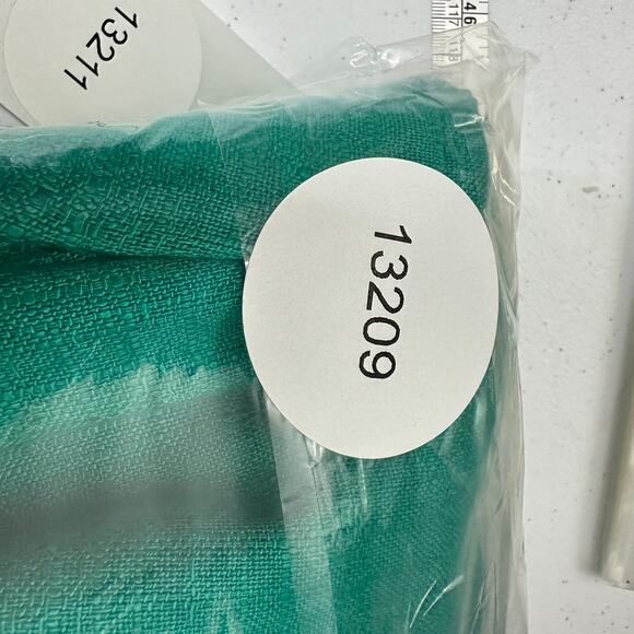 Vintage Gay Boyer Womens Skirt Set Size 14 Green White Flax Blend Office Career - Picture 9 of 9